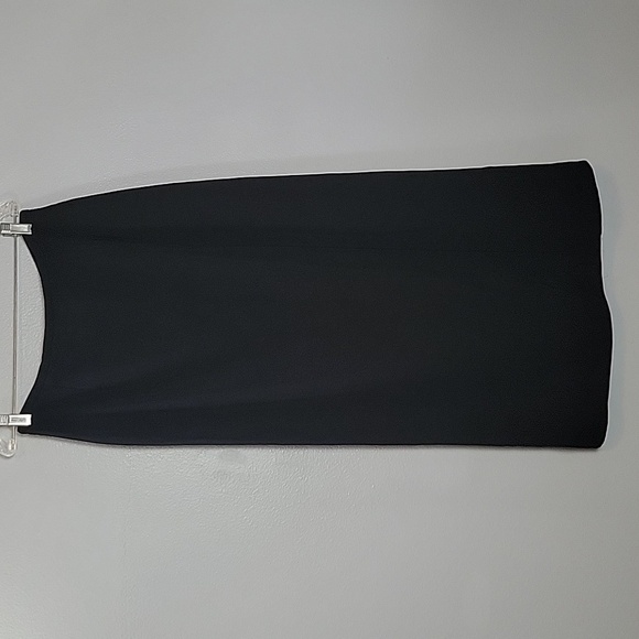 Apostrophe black lined maxi skirt with slit - Picture 3 of 9